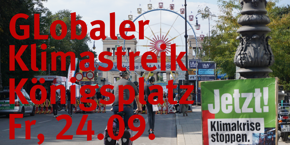 Globaler Klimastreik am 24.09.2021 am Königsplatz in München