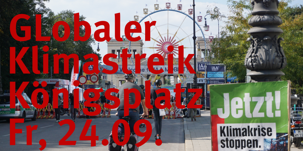 Globaler Klimastreik am 24.09.2021 am Königsplatz in München