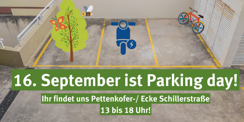 16. September ist wieder Parking day!