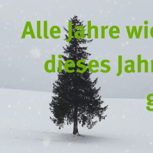 Sendung November 2021: Alle Jahre wieder &#8211; dieses Jahr wird grüner