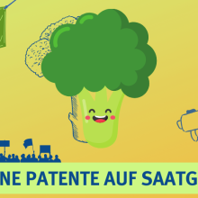 Mit Kochtopf-Lärm gegen Patente auf Saatgut!