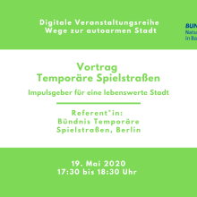 Webinar: Temporäre Spielstraßen