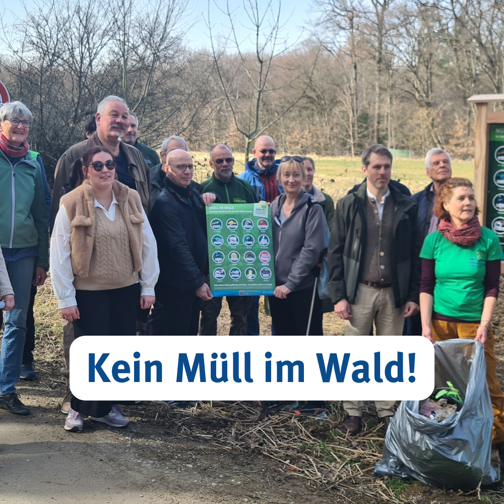 Kein Müll im Wald!