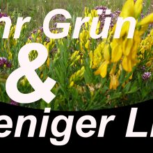 Mehr Grün und weniger Licht