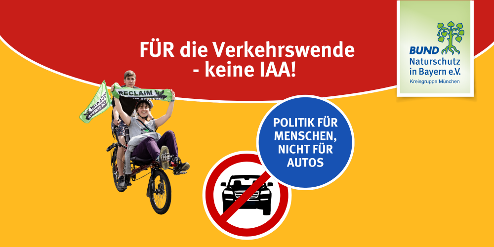 Aktionen FÜR die Verkehrswende während der IAA 2025