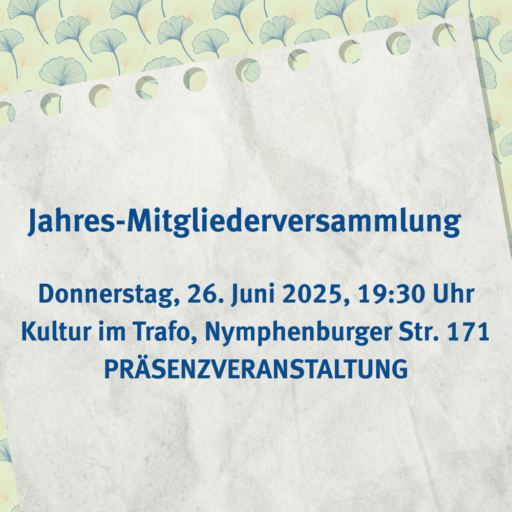 Ankündigung Jahres-Mitgliederversammlung 2025