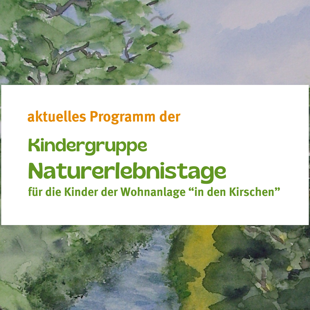 „In den Kirschen“ – Termine für die kommenden Naturerlebnistage